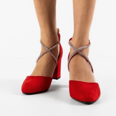 Black Friday Pantofi cu toc Santos Rosii