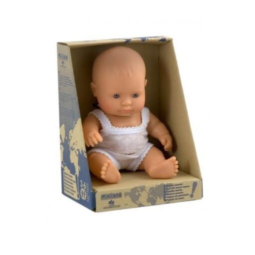 Black Friday 2022 Papusa Baby european baiat Miniland 21cm