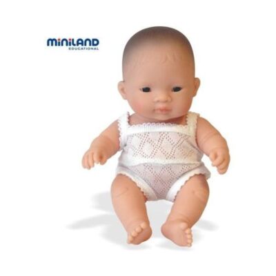 Black Friday 2022 Papusa bebelus baiat asiatic Miniland 21 cm