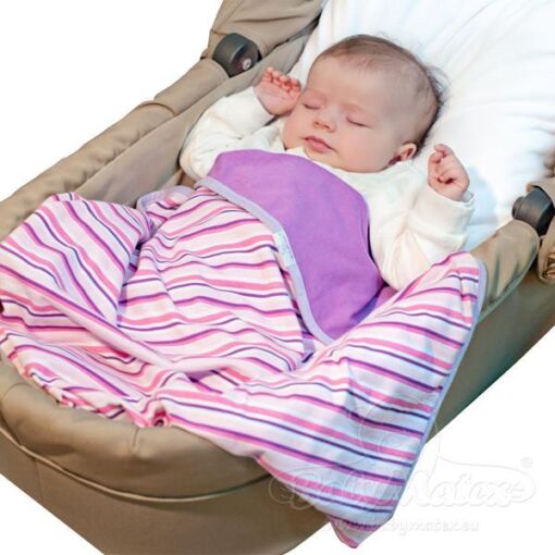 Black Friday 2022 Patura de vara din bumbac 75x100 Ines Violet