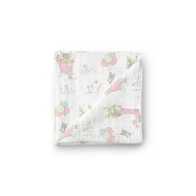 Black Friday 2022 Paturica muselina organica Kittens in Blush - Buva