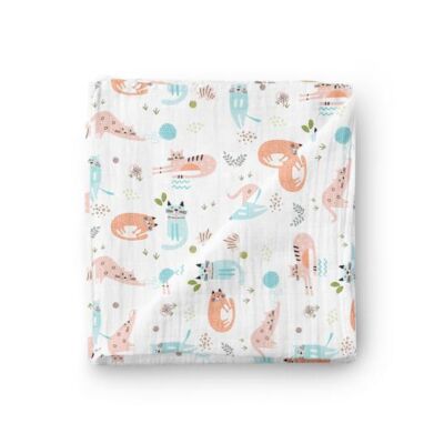 Black Friday 2022 Paturica muselina organica - My Cats - Buva