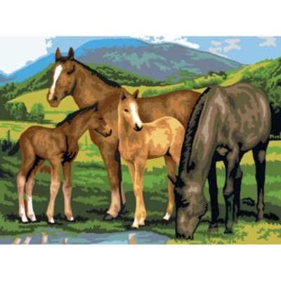 Black Friday 2022 Prima mea pictura pe numere junior mare Cai