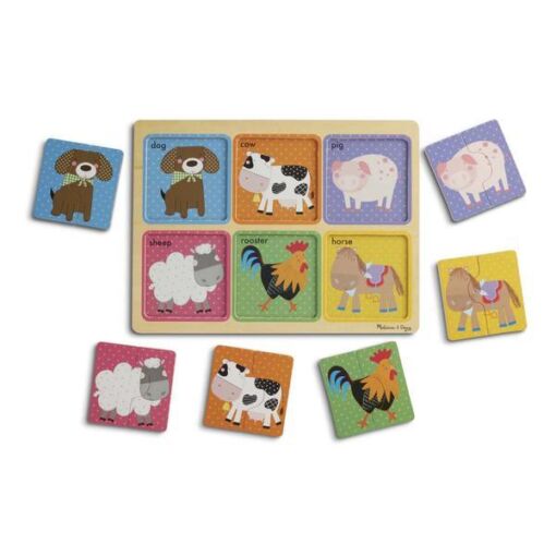 Black Friday 2022 Primul meu puzzle eco din lemn Prieteni de la Ferma