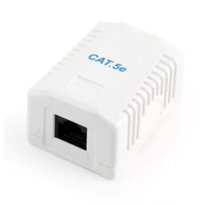 Black Friday 2022 Priza RJ-45 GEMBIRD aplicata cu 1 iesire pentru cablu UTP Cat 5e