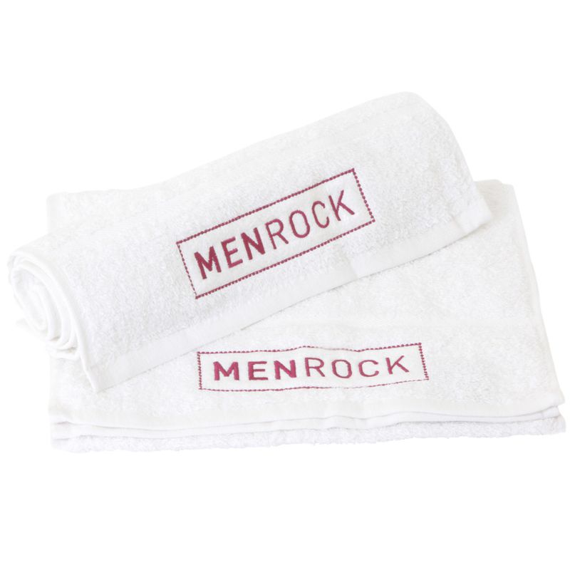 Black Friday 2022 Prosop pentru Barbierit - Men Rock White Cotton Shaving Towel