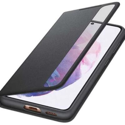 Black Friday 2022 Protectie Smart Clear View Samsung EF-ZG991CBEGEE pentru Samsung Galaxy S21 (Negru)
