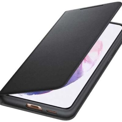 Black Friday 2022 Protectie Smart LED View Cover Samsung EF-NG996PBEGEE pentru Samsung Galaxy S21 Plus (Negru)