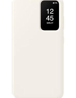 Black Friday Protectie Smart View Wallet Samsung EF-ZS911CUEGWW pentru Samsung Galaxy S23 (Crem)
