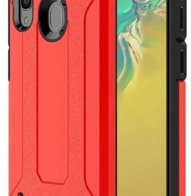 Black Friday 2022 Protectie Spate Lemontti Magic Armor SAS3548R pentru Samsung Galaxy A20e (Negru/Rosu)