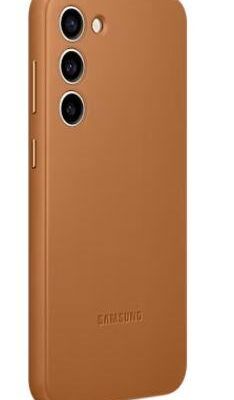Black Friday Protectie Spate Samsung Leather EF-VS916LAEGWW pentru Samsung Galaxy S23+ (Maro)