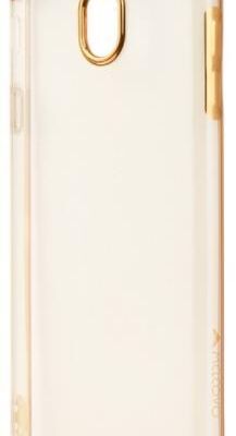 Black Friday 2022 Protectie spate Meleovo Silicon Flash Soft II pentru Samsung Galaxy J5 (2017) (Transparent/Auriu)