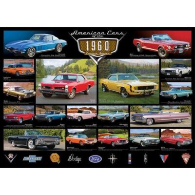 Black Friday 2024 Puzzle 1000 piese American Cars of the 1960s