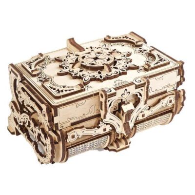 Black Friday 2022 Puzzle cutie antica de bijuterii Antique Box mechanical.
