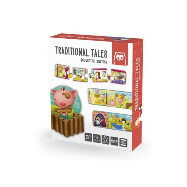 Black Friday 2022 Puzzle educativ Montessori: Povesti Traditionale - Traditional Tales.