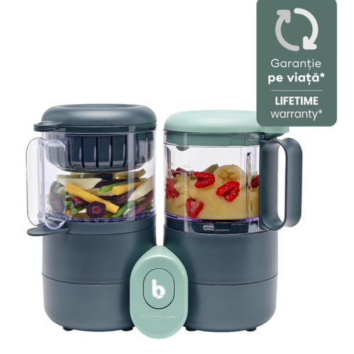 Black Friday Robot multifunctional 4 in 1 Babymoov Nutribaby ONE A001133 (Albastru)