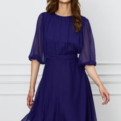 Black Friday Rochie Dy Fashion mov midi din voal