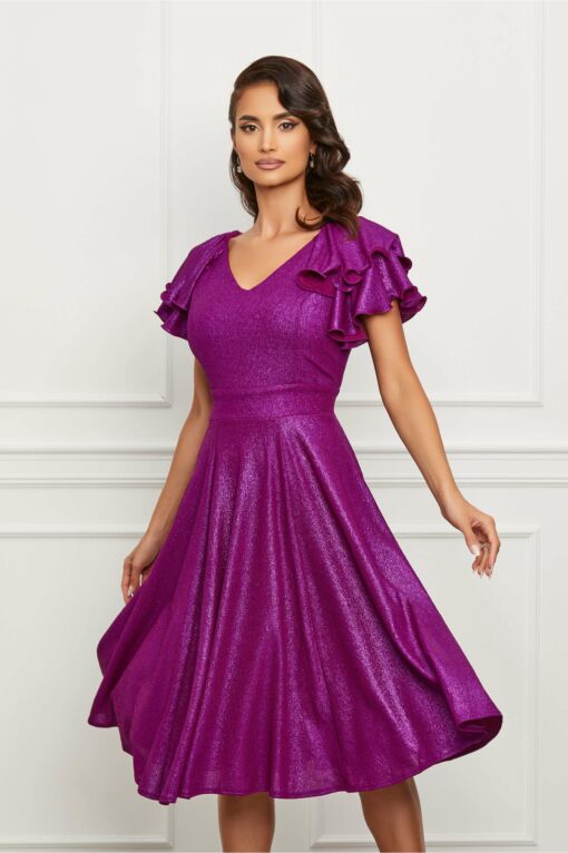 Black Friday Rochie Ella Collection Renata mov din lurex