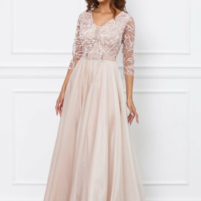 Black Friday 2022 Rochie Mikky roz cu glitter la bust