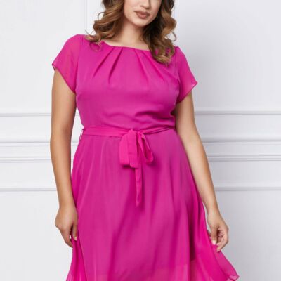 Black Friday 2022 Rochie Missa fucsia vaporoasa