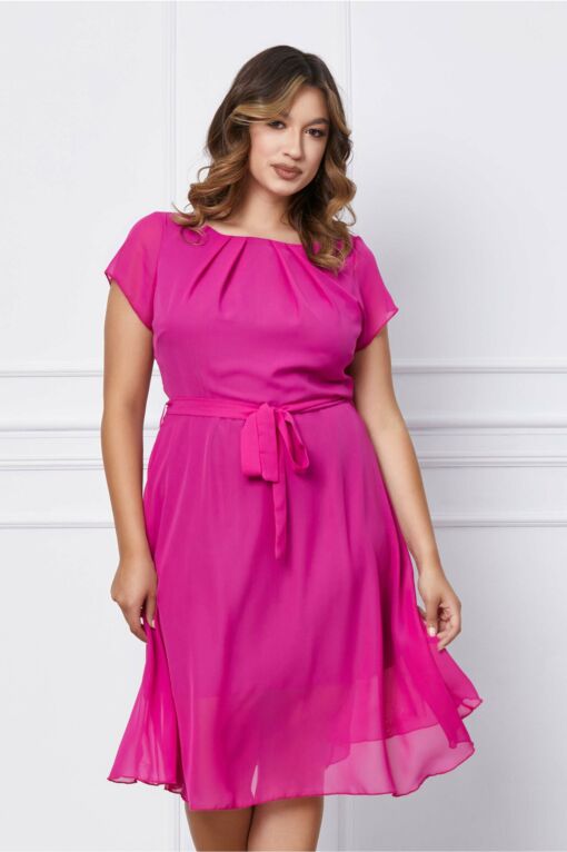 Black Friday 2022 Rochie Missa fucsia vaporoasa