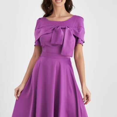 Black Friday 2022 Rochie Moze violet cu funda la bust