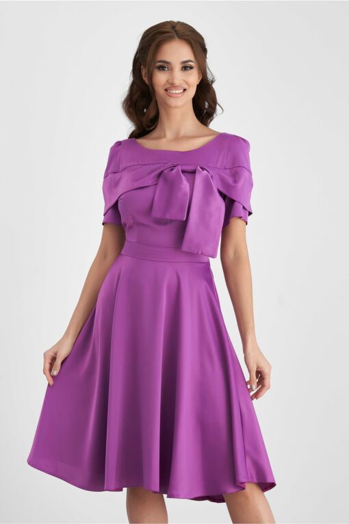 Black Friday 2022 Rochie Moze violet cu funda la bust