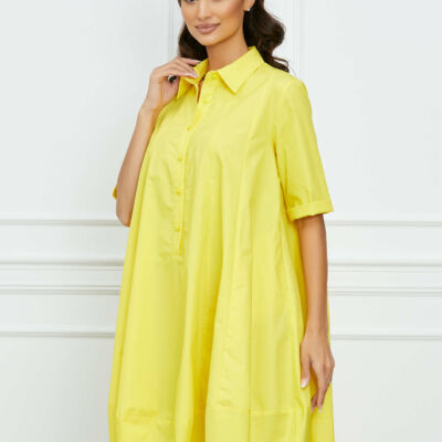 Black Friday Rochie Rowa galbena tip camasa