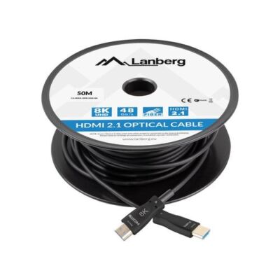 Black Friday 2022 Rola cablu HDMI Lanberg CA-HDMI-30FB-0500-BK