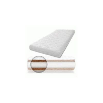 Black Friday 2022 Saltea cu husa detasabila din microfibra Nichiduta Cocos Comfort + 120x60x12 cm Alb