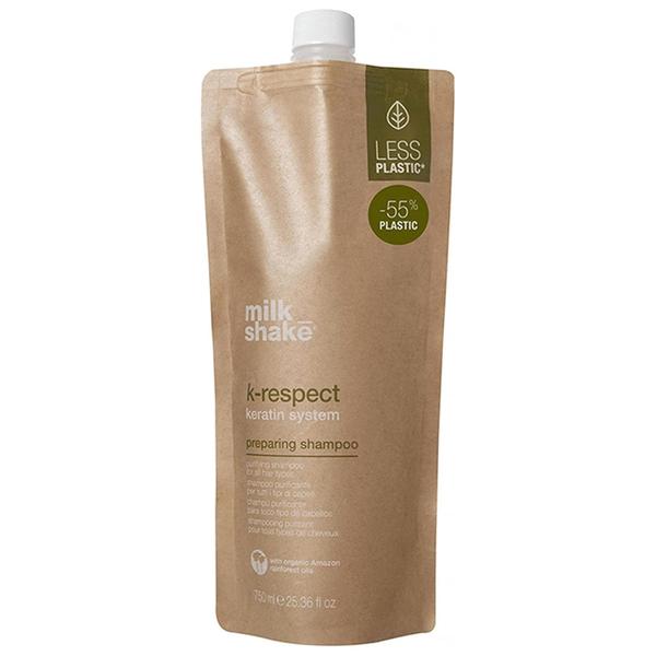Black Friday 2022 Sampon Purificator pentru Toate Tipurile de Par - Milk Shake K-Respect Keratin System Preparing Shampoo