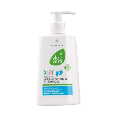 Black Friday 2022 Şampon delicat pentru păr şi corp - Baby Sensitive Washlotion & Shampoo Aloe Vera 250 ml - LR