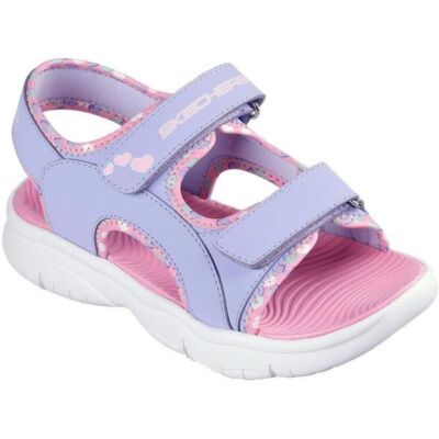 Black Friday 2025 Sandale copii Skechers Flex Splash - Heart 303049L-LVLP