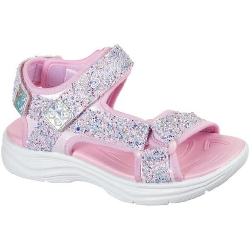 Black Friday 2022 Sandale copii Skechers Glimmer Kicks - Glittery Glam 302965LLTPK