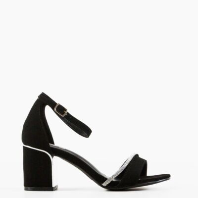 Black Friday Sandale cu toc Lasgun Negre