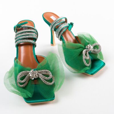 Black Friday Sandale cu toc Lossa Verzi