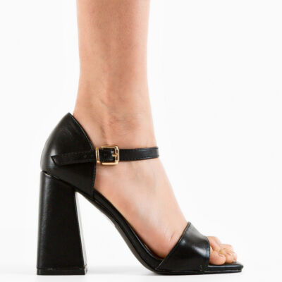 Black Friday Sandale cu toc Mamen Negre