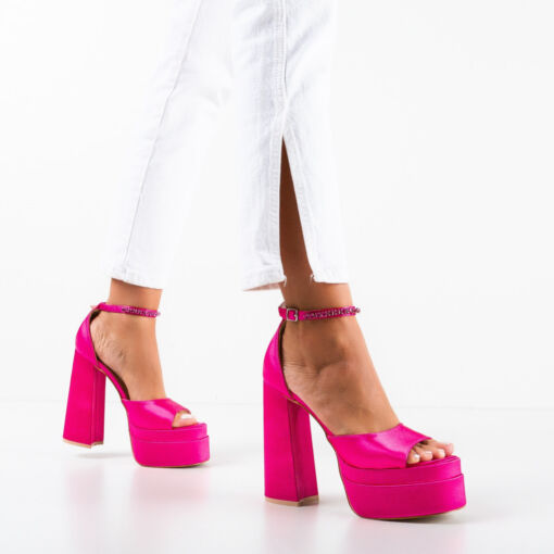 Black Friday 2022 Sandale cu toc Pugh Fuchsia