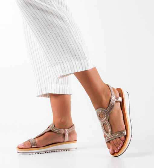 Black Friday 2022 Sandale dama Calista Bronze