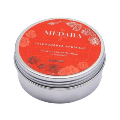 Black Friday 2022 Scrub din Sare de Himalaya cu Trandafir - Medara Splendoarea Apusului