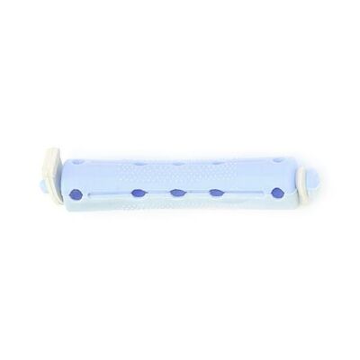 Black Friday 2022 Set 12 bucati bigudiuri din plastic cu elastic pentru permanent Gri&Albastru 60 mm x grosime 13 mm