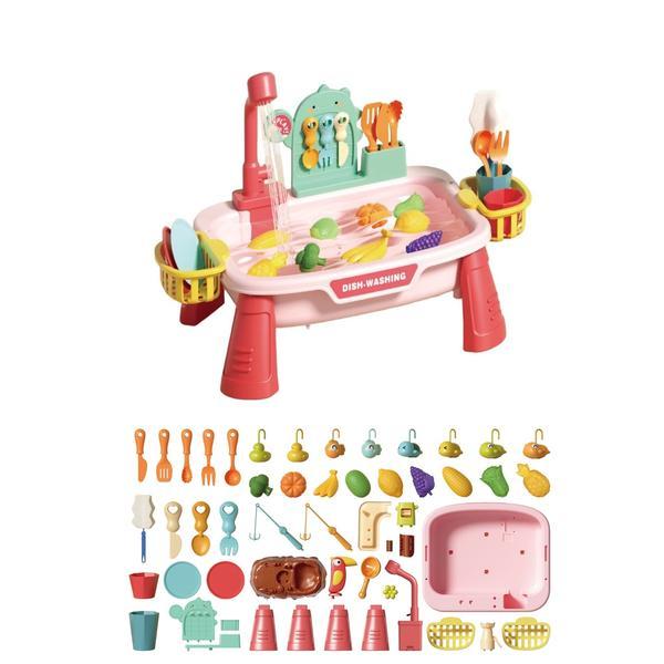 Black Friday 2022 Set 2 in 1 joc de pescuit si chiuveta de bucatarie Roz