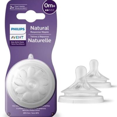 Black Friday 2022 Set 2 tetine silicon Philips Avent Natural Response SCY962/02
