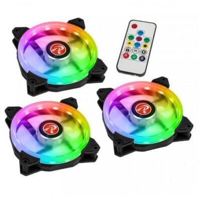 Black Friday 2022 Set 3 Ventilatoare Raijintek Iris 12 Rainbow