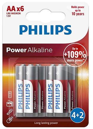 Black Friday 2022 Set 6 baterii Philips POWER ALKALINE BLISTER