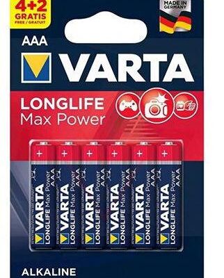 Black Friday 2022 Set 6 baterii VARTA ALCALINA LR03 MAX POWER BL