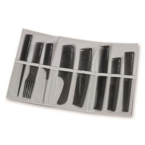 Black Friday 2022 Set 8 piepteni din carbon pentru frizerie/barber/salon/coafor - Sinelco