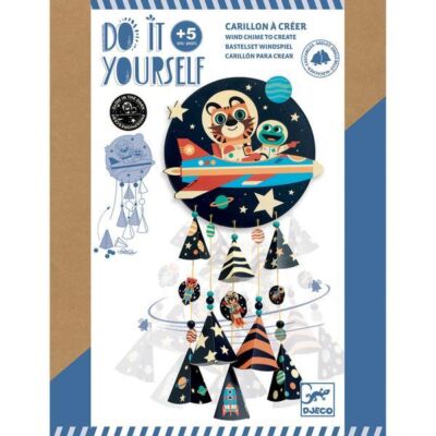 Black Friday 2022 Set DIY Djeco Mobil fluorescent cu clopotei- Stele