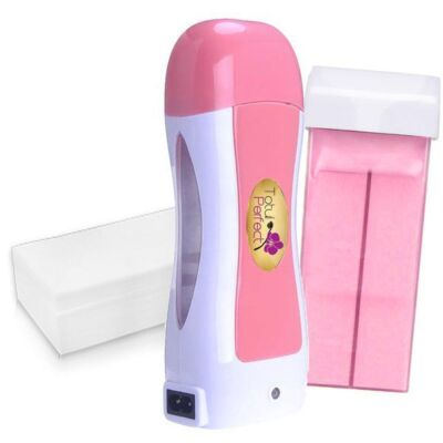 Black Friday 2022 Set Incalzitor Ceara Roll On cu Baza Pink + Hartie epilat + Ceara