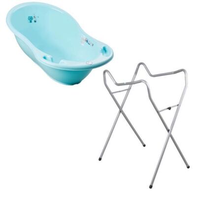 Black Friday 2022 Set cadita 102 cm + Suport universal metalic PK verde - Tega Baby